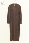 SWAYING 24 Early Spring Long Sleeve Cashmere Dress SW-SW25PS2L06-ZONG Brown SW25PS2L06